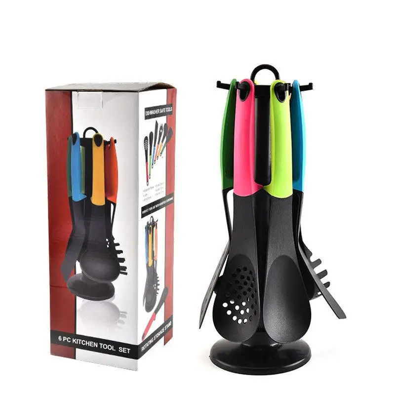 Silicone Spatula Nylon Kitchenware Silicone Kitchenware Storage Holder Holder Set Soup Spoon Colander Kitchen Tool Set