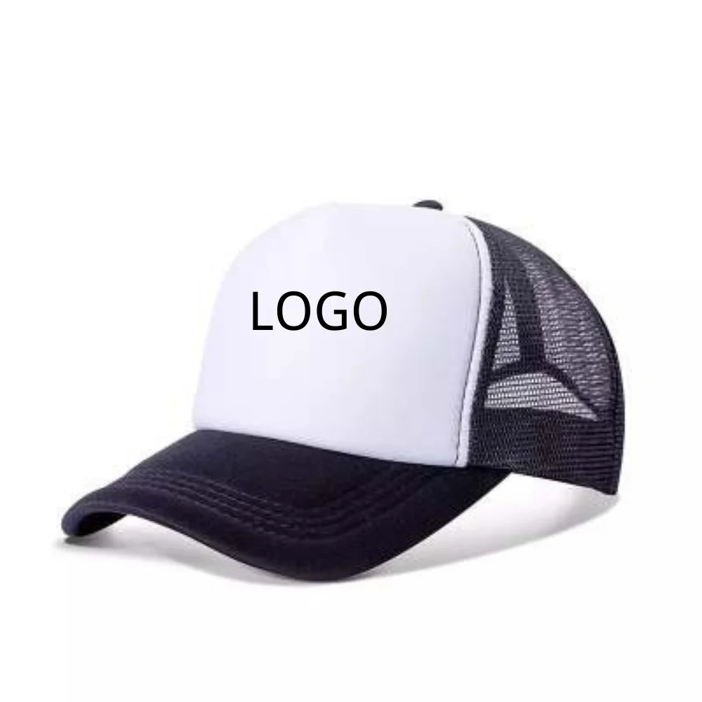 Net cap Customized Your Own Logo Design Snapback Hat Mesh Fabric Flat Billed Trucker Hats