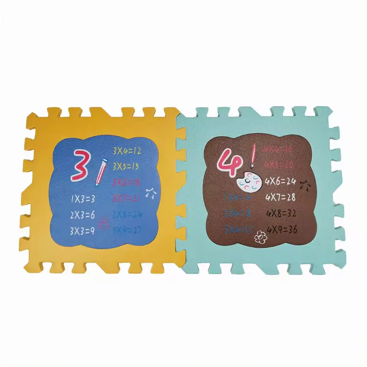Wholesale household baby play EVA foam educational arithmetic figure waterproof puzzle baby floor play mat