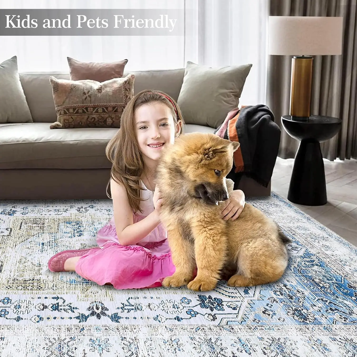 Skymoving New Large Area Rugs for Living Room Customized Office Hotel Carpets and Rugs Washable Home Bedroom Carpets Flooring