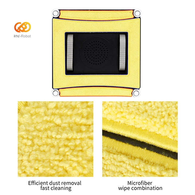 Water Spray Smart Route Anti-Falling Window Cleaner Robot for Glass Cleaning