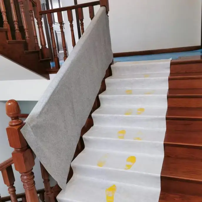 Противоскользящий временный ковер для защиты пола непромокаемый противомасляный амортизирующий самоклеящийся напольный