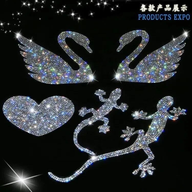  Yantuo 40*24cm Topaz Bling Self Adhesive Glass Rhinestone Sheets Crystal Mesh Fabric Sticker For Diy Crafts Decoration