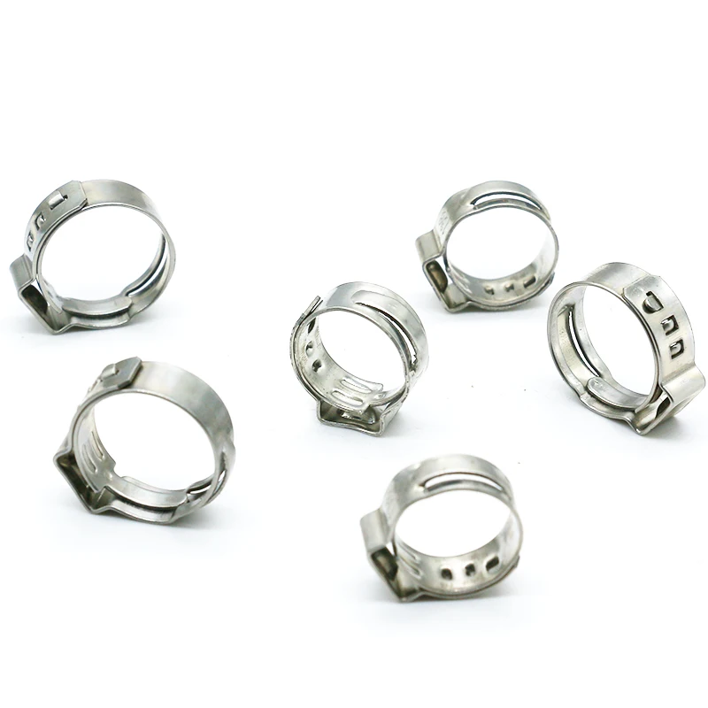 New Popular Selling 304 Stainless Steel Single Ear Clamp 360 Degrees Sealed Ear Quick-Grip Clamp