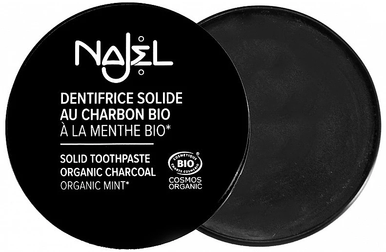 NAJEL France Solid Toothpaste with Organic Charcoal & Mint Fresh Breath 100% Natural Ingredients 2023 New Products