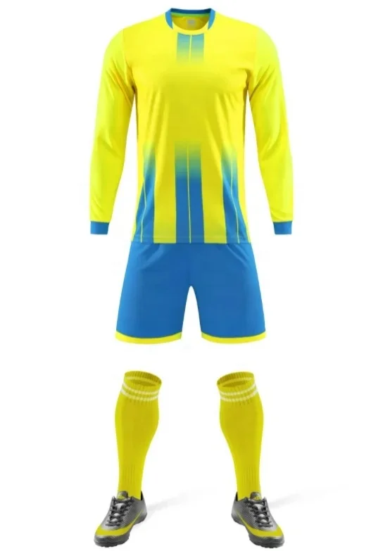 Cheap Quality Custom Plain Football Kits Bulk Soccer Goalkeeper Uniform Goalkeeper kit Goalkeeper Jersey