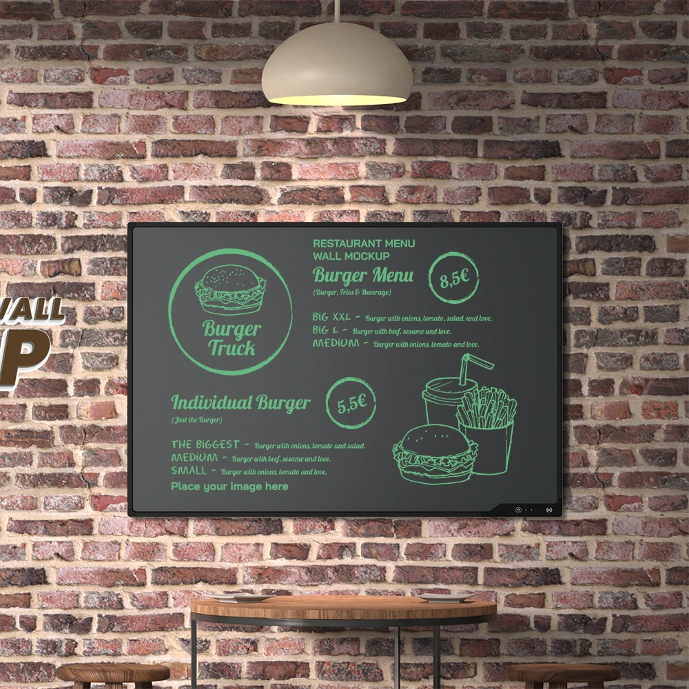 Newyes 58 inch Digital Writing Board Electronic Blackboard Lcd Light Writing Digital Blackboard