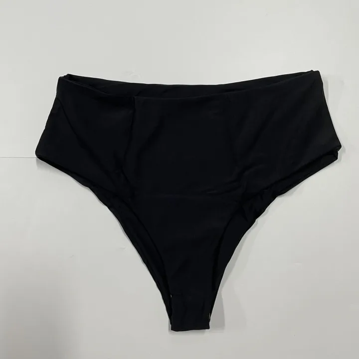 Wholesale custom triangle bikinis summer black swimming trunks bottoms women swimwear sexy thong bikini