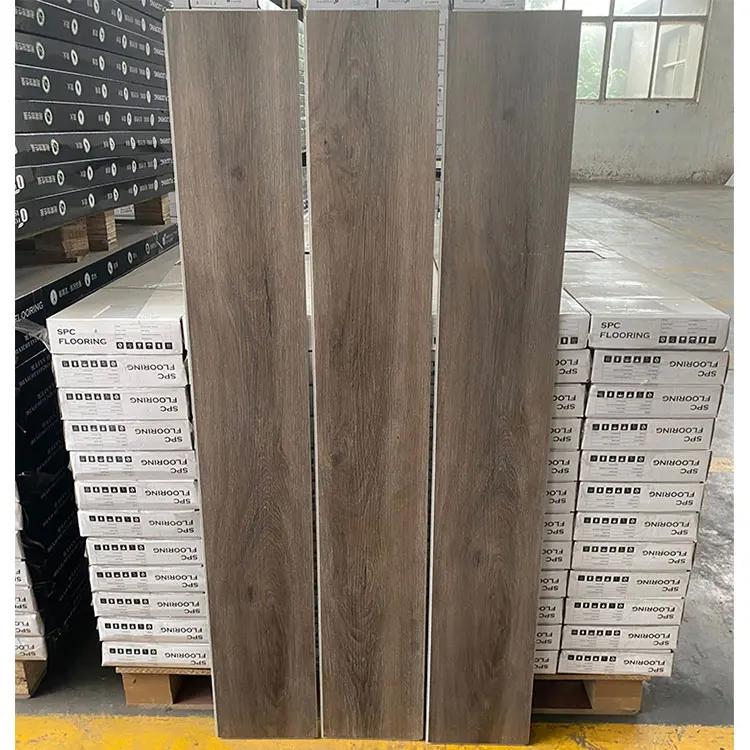 best price anti slip stone spc flooring 7mm boards click lock vinyl flooring with eva ixpe backing