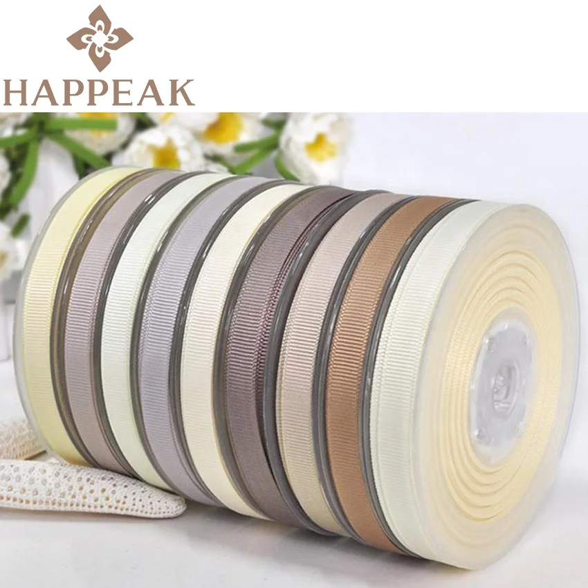 Оптовая торговля постельного белья из полиэстра и Grosgrain ленты 6 мм твердого для декоративная упаковка
