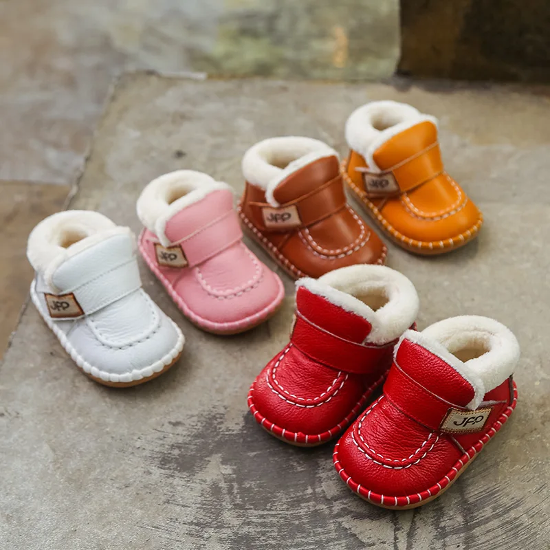 
High Quality Winter Warm Beef Tendon Baby Booties Shoes Boots 