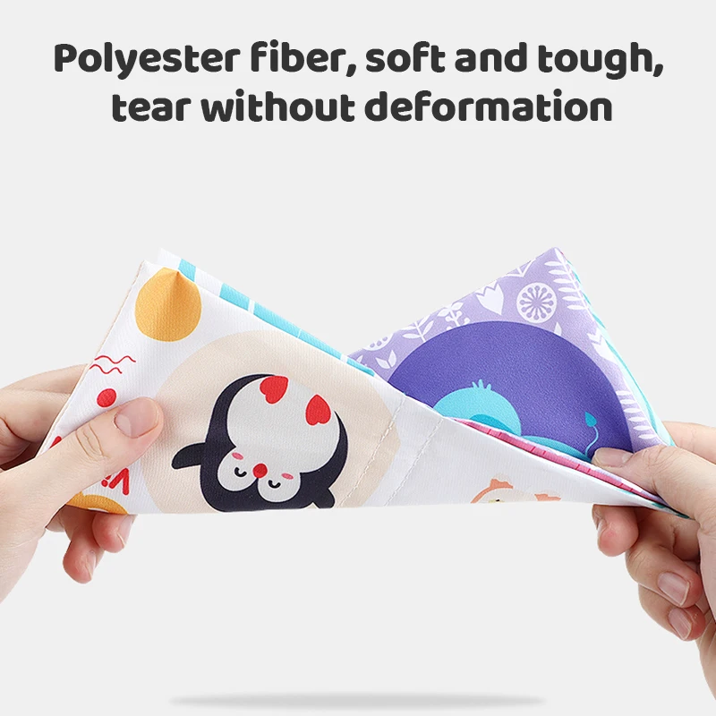 Zhorya Wholesale Custom Education knowledge enlightenment baby soft Quiet Cloth Books for children