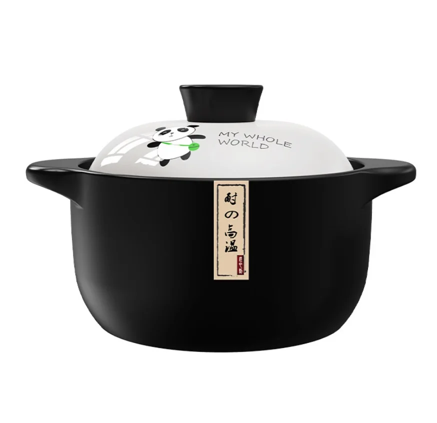Hot selling non stick large capacity 3.5L 5L ceramic spodumene Refractory casserole dish casseroles