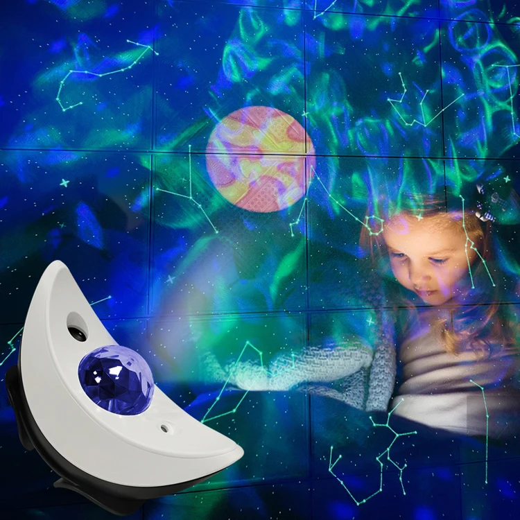 Starlight, with 12 constellations and storybooks, Bluetooth, remote control, 10 color water pattern, night lights