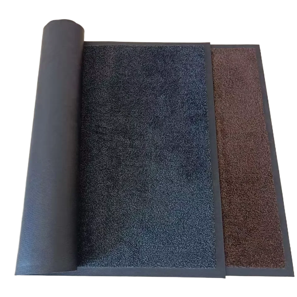 Top - selling Popular Tufted Durable Premium Nylon Surface Rubber Mat Machine Washable Mat for Entrances.