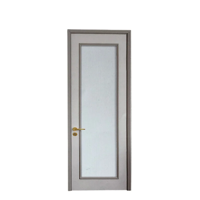 Aluminium clad wood double glass wood door