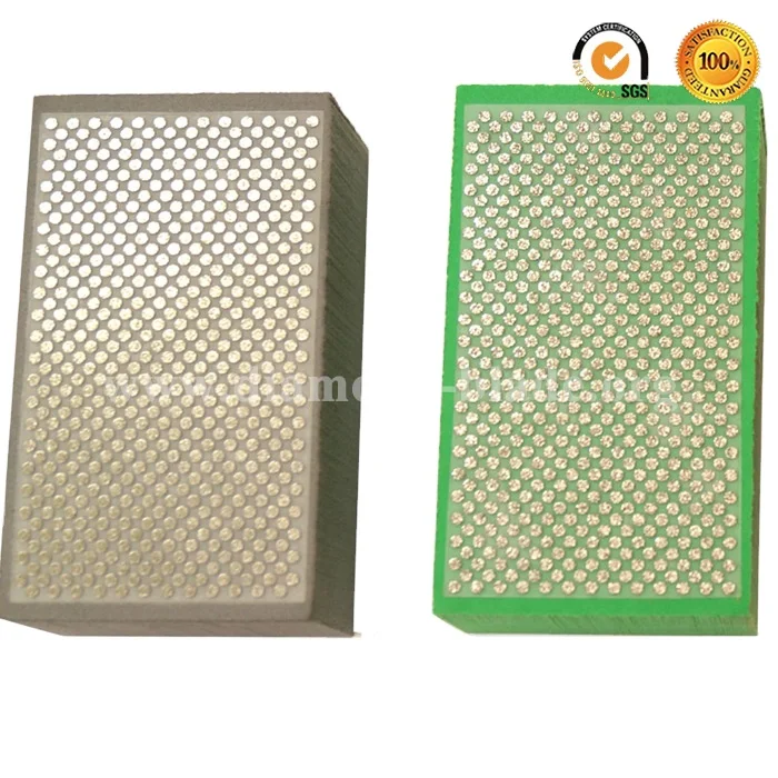 Electroplated Sponge Block Type Diamond Hand Polishing Pads