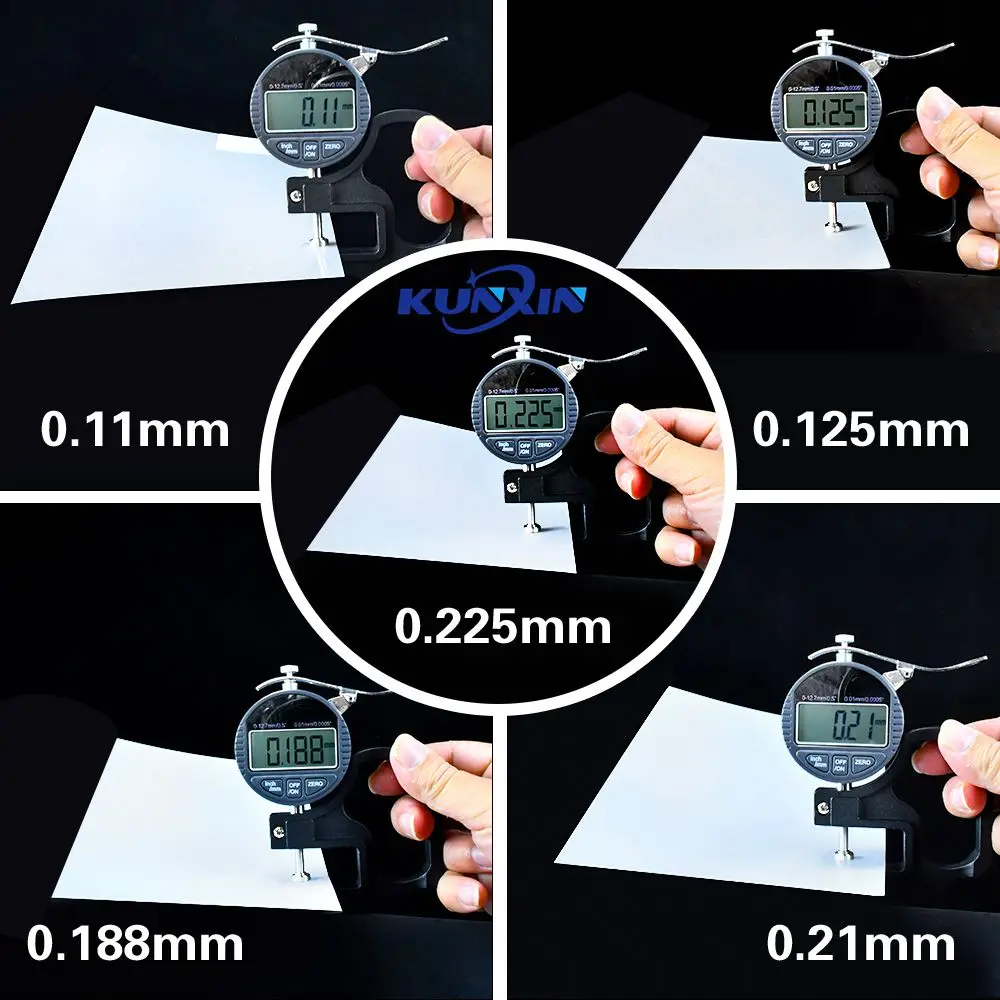 Kunxin Flexible Optical Pet Diffuser Panel 0.11mm 0.125mm Light Opal Diffusion Film Led Sheet for Lunminaires