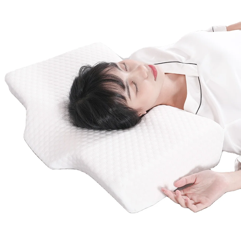 custom Anti-wrinkle Shaped Side Sleeper Anti Snore Memory Foam Pillow Cervical Orthopedic Neck Support Ergonomic bed Pillow