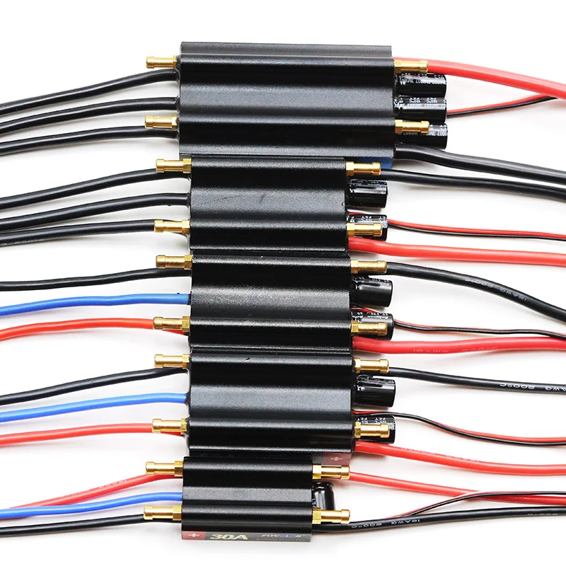 FLYCOLOR ESC 30A 50A 70A 90A 120A Waterproof Brushless Speed Controller ESC With Water Cooling BEC For RC Boat