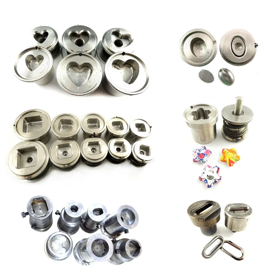 D Shape Button Setter Tool Buckle Cover Mould Belt Button Die Set