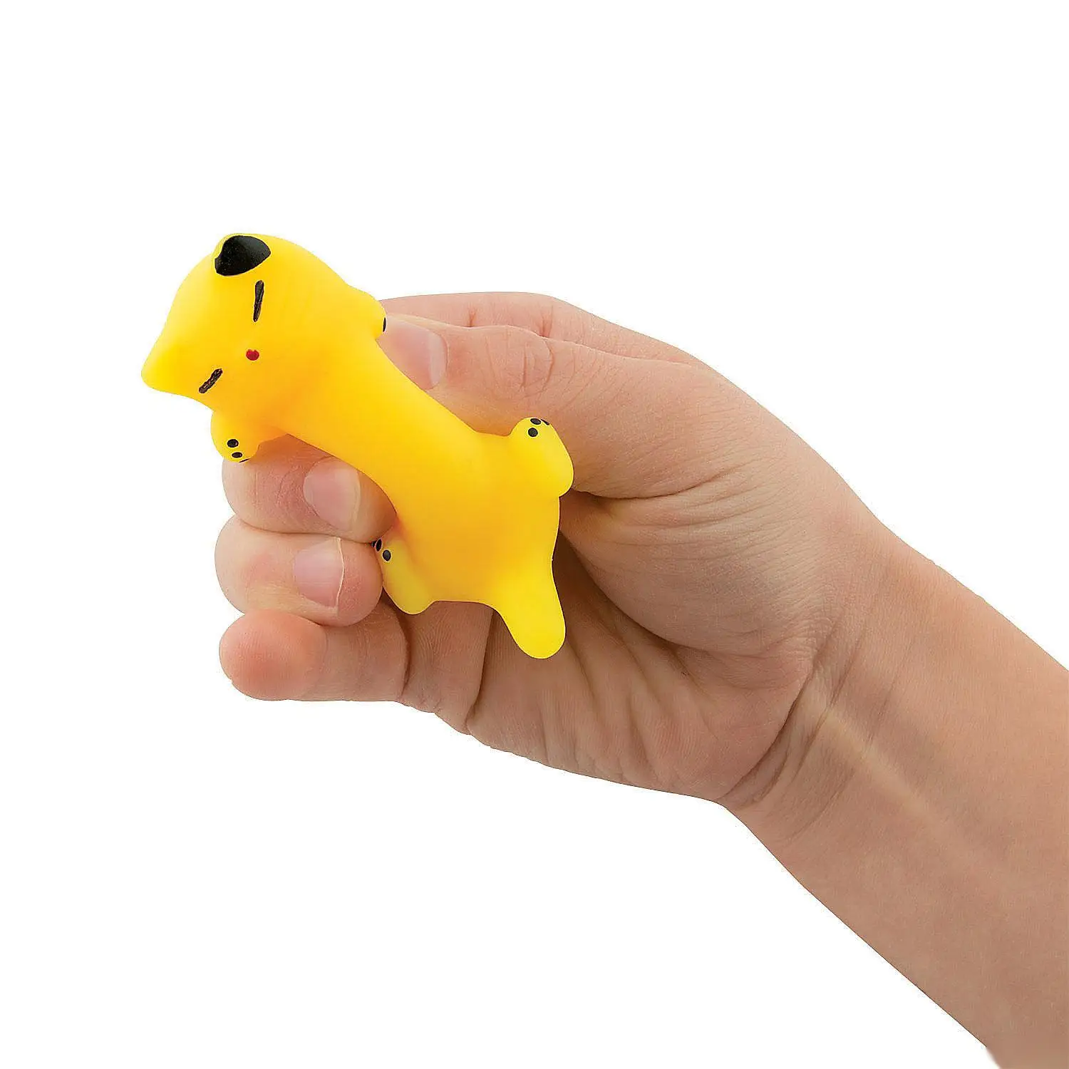 Factory novelty kids TPR chubby mini squishy mochi animal shape custom logo anti stress ball squeeze toys