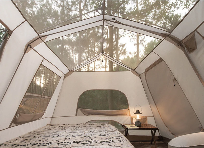 New Manufacturer Unique House Tent Outdoor Camping Tent for Party Picnic Camping Tent with Checked Window