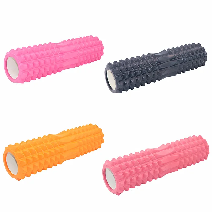 high density fitness pillar PVC/EVA hollow relax massage yoga foam roller yoga pillar