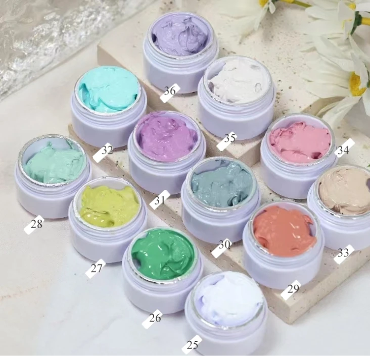 OEM ODM 36-Color Solid UV Nail Gel Free Sample Private Label Gel Painting for Nail Art