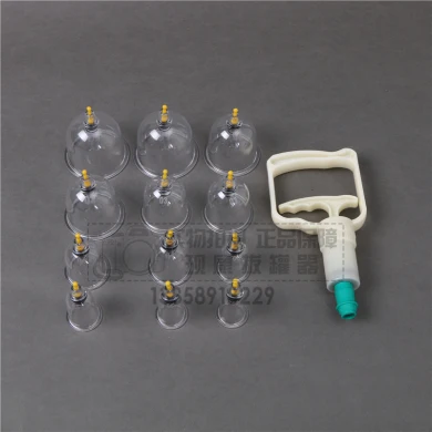 12 cups foam packed vacuum cupping set large gun massage therapy cupping device Muslim Mediacl physical device