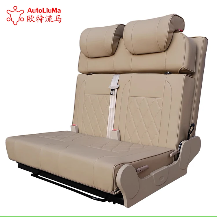Top Quality 2024 AutoLiuMa Manufacturer supply 3 fold flip sofa bed for van transit motorhome MPV with Comfortable Safe
