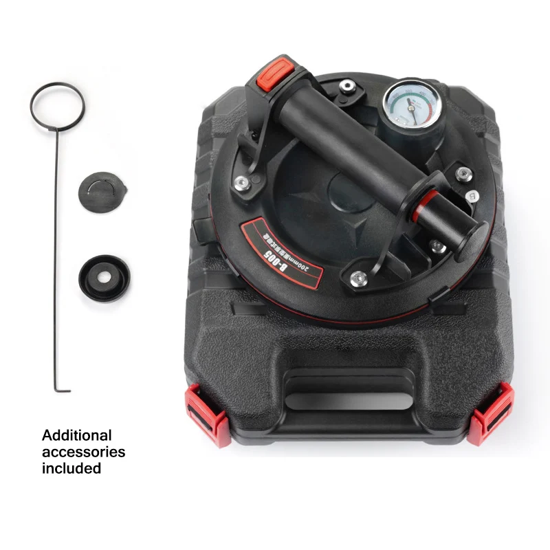 8inch vacuum suction cup for tile,glass,board lifting,vertical suction from 180kg to 210kg,hand pump