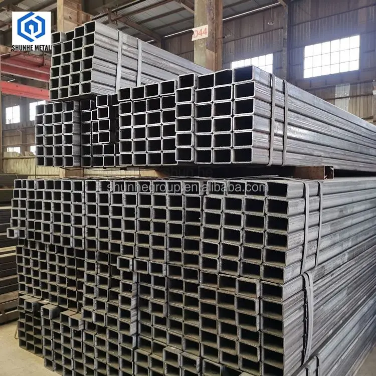 ss400 ms welding 100x100 25/1.5 hollow black iron square 12mm steel pipe
