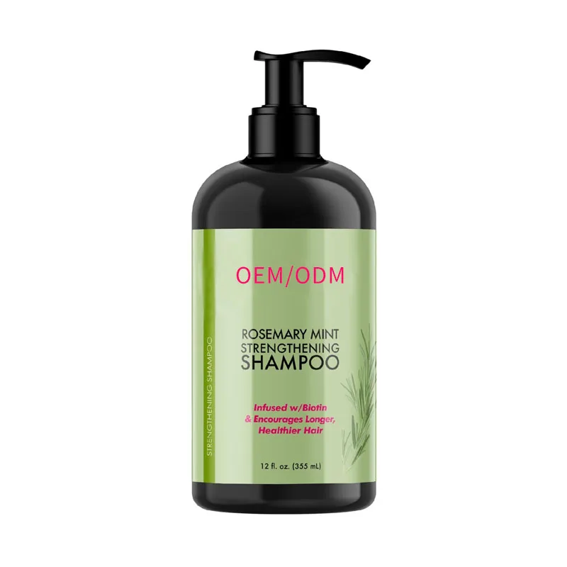 Custom Professional Salon Hair Shampoo Private Label Organic Natural Rosemary Mint Strengthening Shampoo