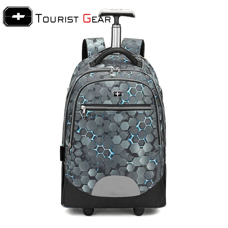 New Arrival multifunctional fashion trolley backpack Rolling Backpack Travel Luggage Bag