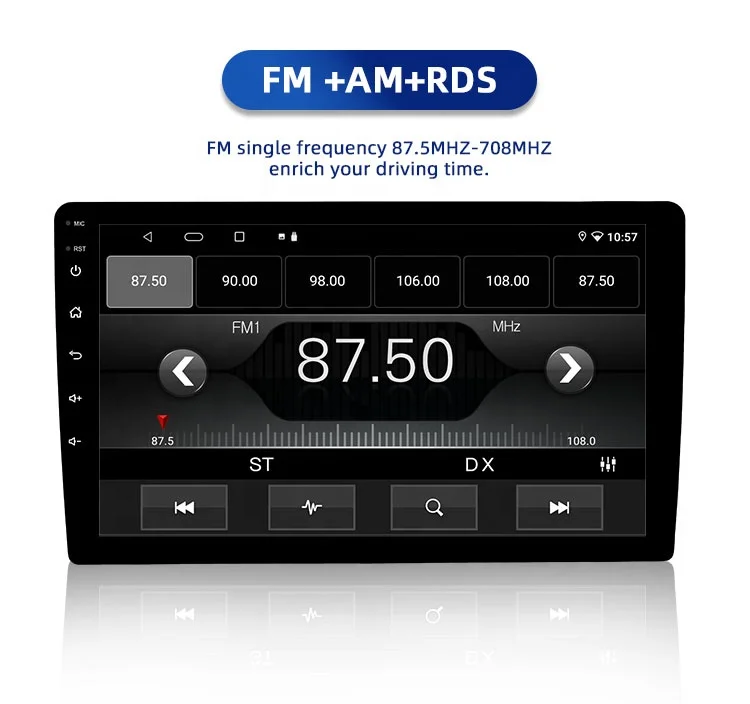  Универсальный Ips экран 2Din Авто 9 дюймов Android 10 2 + 32G Carply Dsp Rds автомобильное стерео