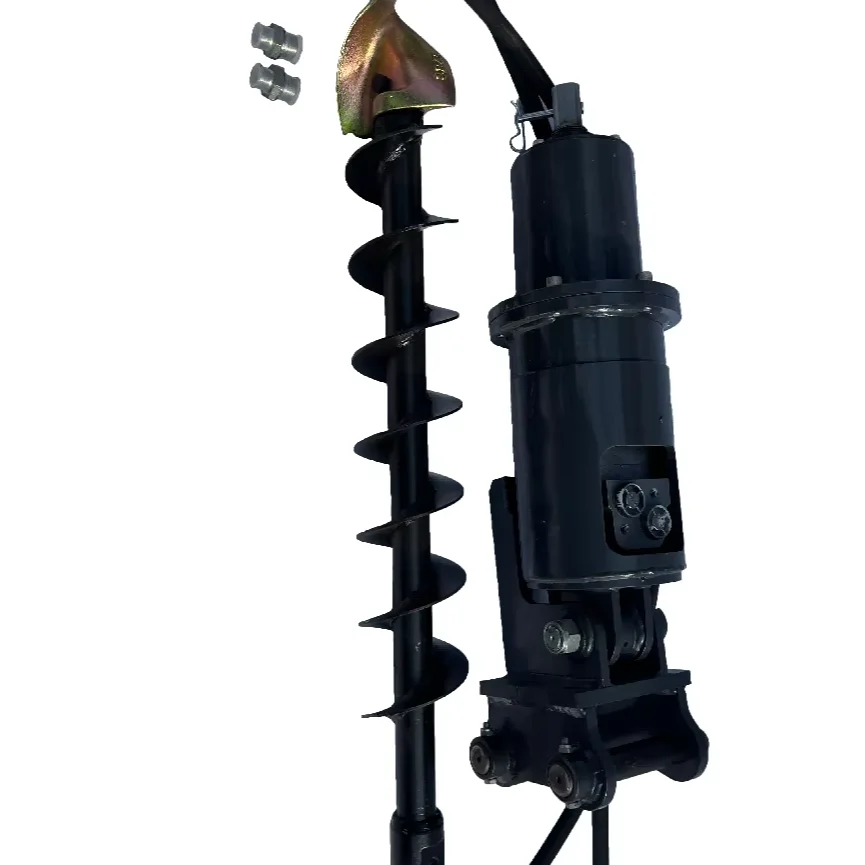 Chuangxin 2024 mini excavator parts auger motor with 100mm small hydraulic excavator parts auger.