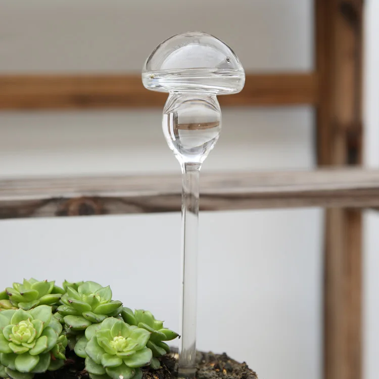 Hand-blown glass bird watering device Family green plant pot soaker automatic