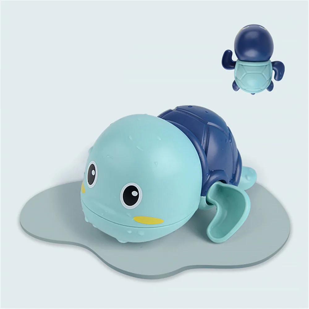 Bath Toys Swimming Turtle for Toddlers Floating Wind Up Boy Girl New Born Baby Bathtub Water Preschool Toddler Pool Toys
