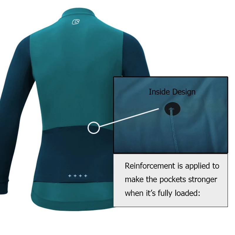 Women Cycling Jersey Race Fit Predyed Soft Touch Fabric Long Sleeve Cycling Shirt