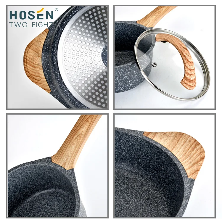 Amazon Same Paragraph Hot Sale Granite Non Stick Induction Cooker Egg Frying Pan Cookware Kitchenware Skillet Pots And Pans Set