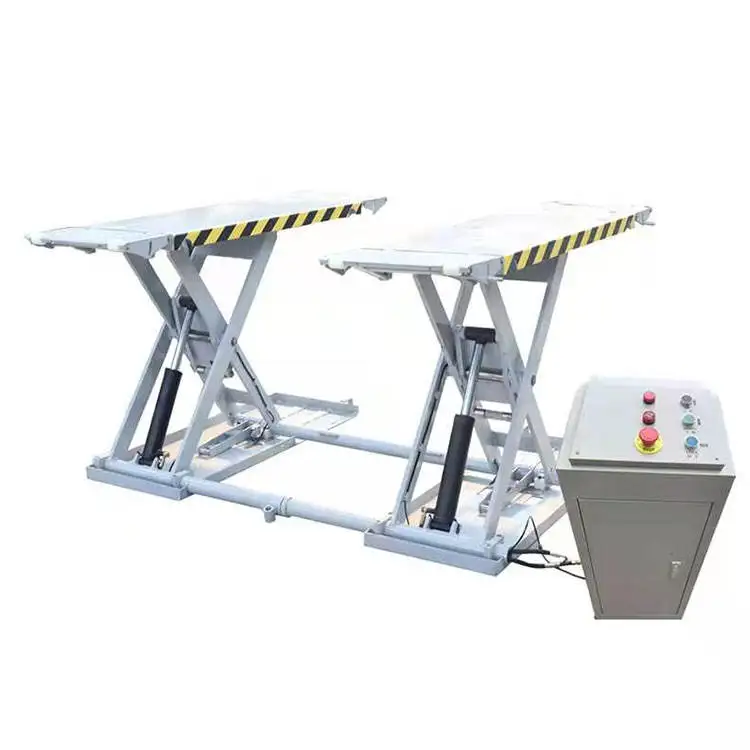 Hot selling 4T Hydraulic Scissor Car Lift auto repair use scissor lift full rise scissor car lift