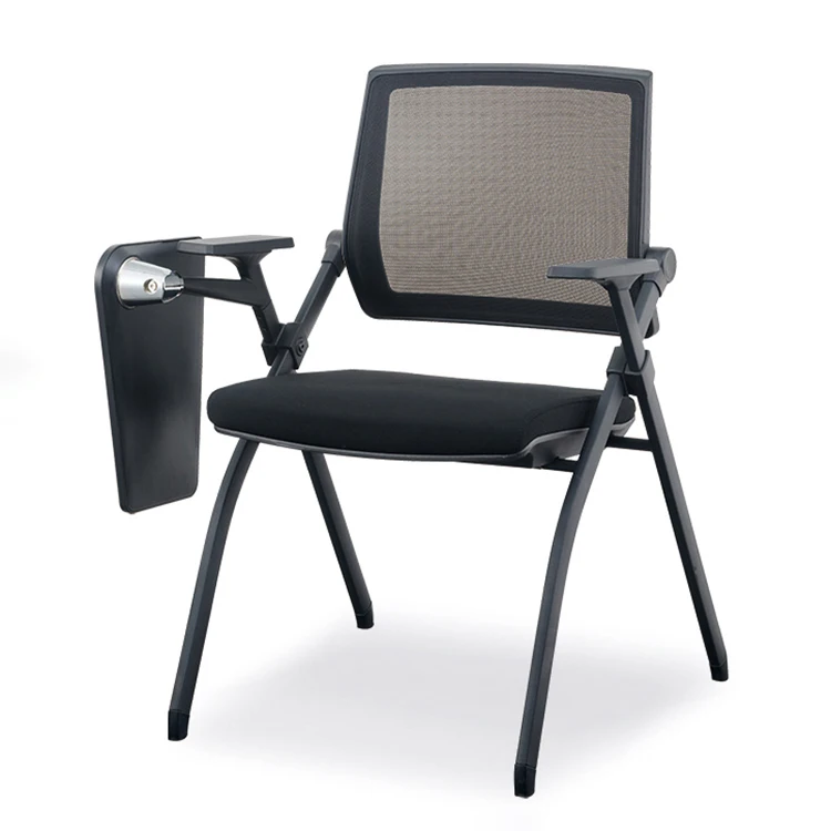 China New Desgin Modern Chair Folding Chair Plastic Folding With Movable Table Arm