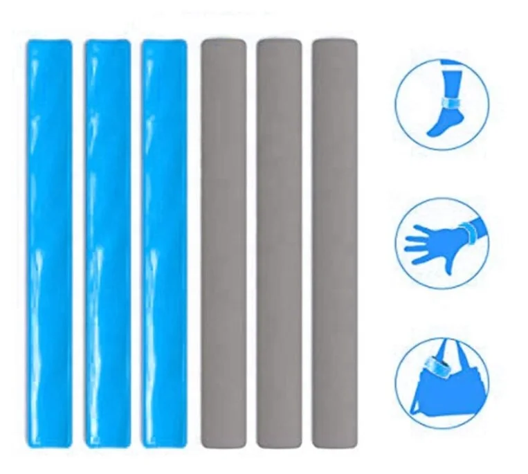 Outdoor luminous wrist band night running light arm belt Reflector Strips Reflective Snap Band Reflective Slap Armbands Bracelet