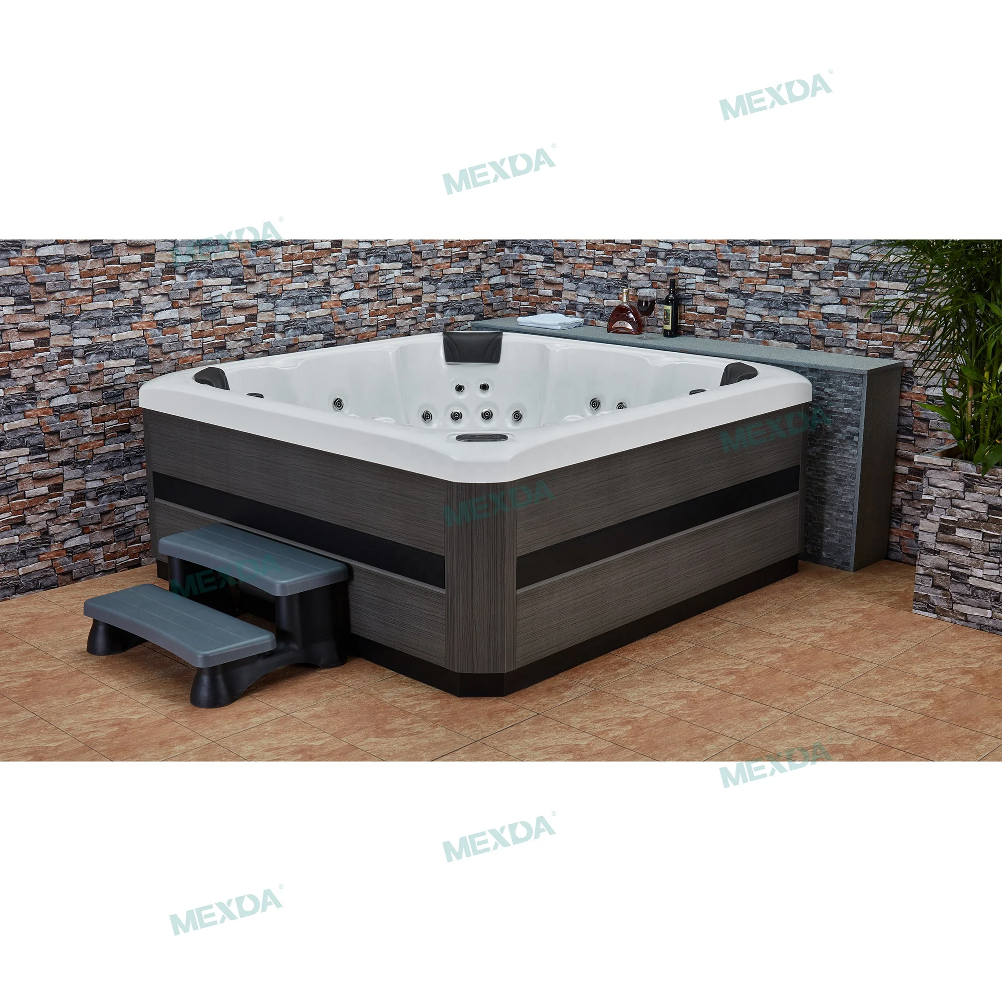 MEXDA Hot Sale Family Outdoor Spa Bathtub Jacuzzi Whirlpool Bathtub 7 People WS-694S