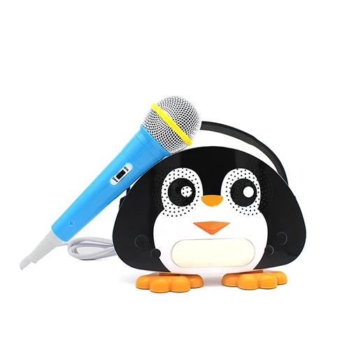Cartoon Kids Microphone Karaoke Toy, Plastic Children Kids Karaoke Set Portable Handheld Karaoke Singing Machine For Kids