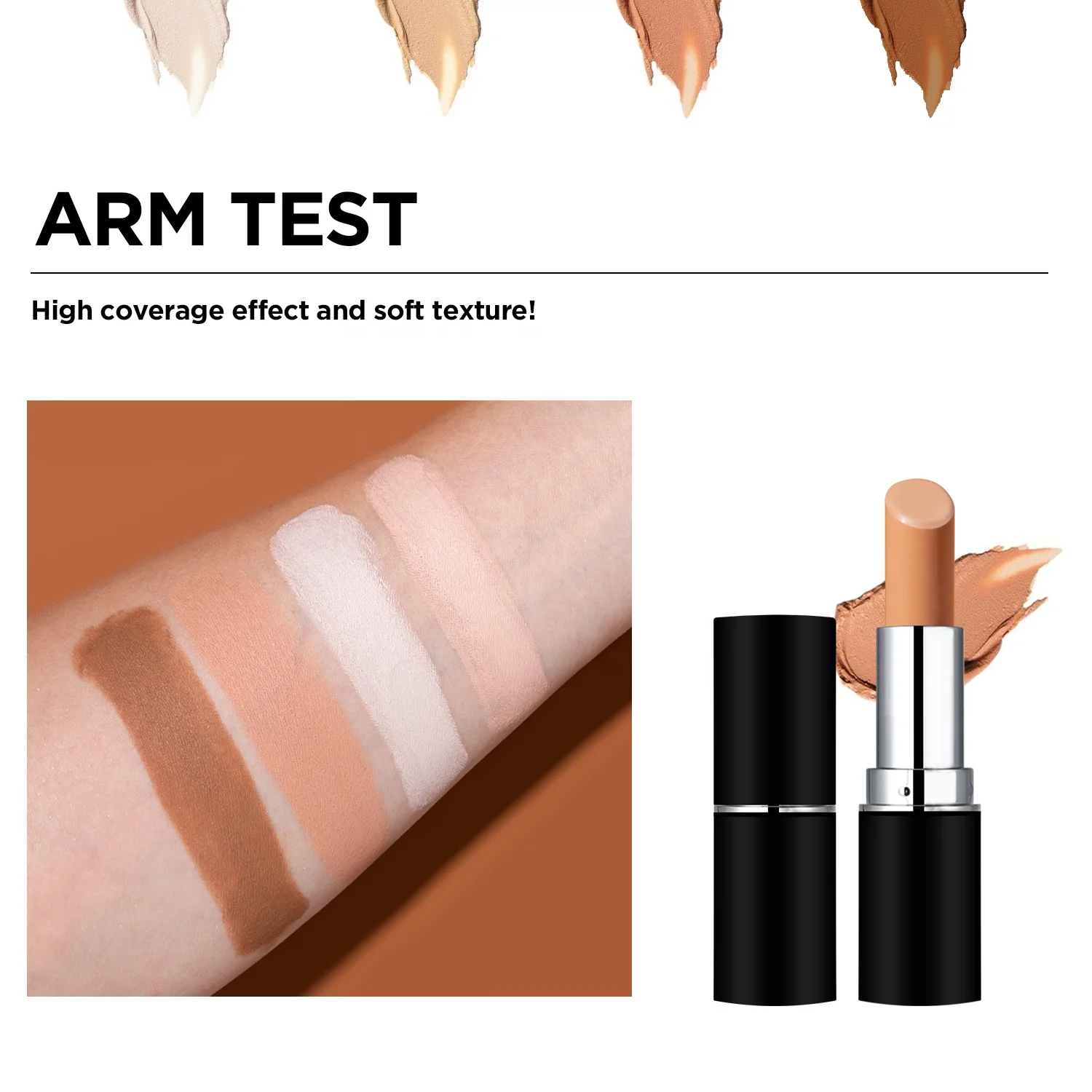 Private Label Makeup Facial Contour Stick High Definition Smoothing Nourishing Concealer Stick For Black Skin