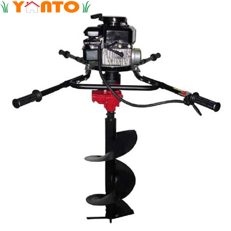 1P64F-2 Gasoline 143cc 4 Stroke Petrol Gas Earth Auger Post Hole Digger Power Ground Drill Digger