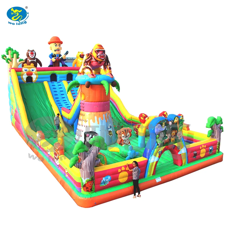 Большой встроенный надувной аттракцион от китайского производителя iaпа