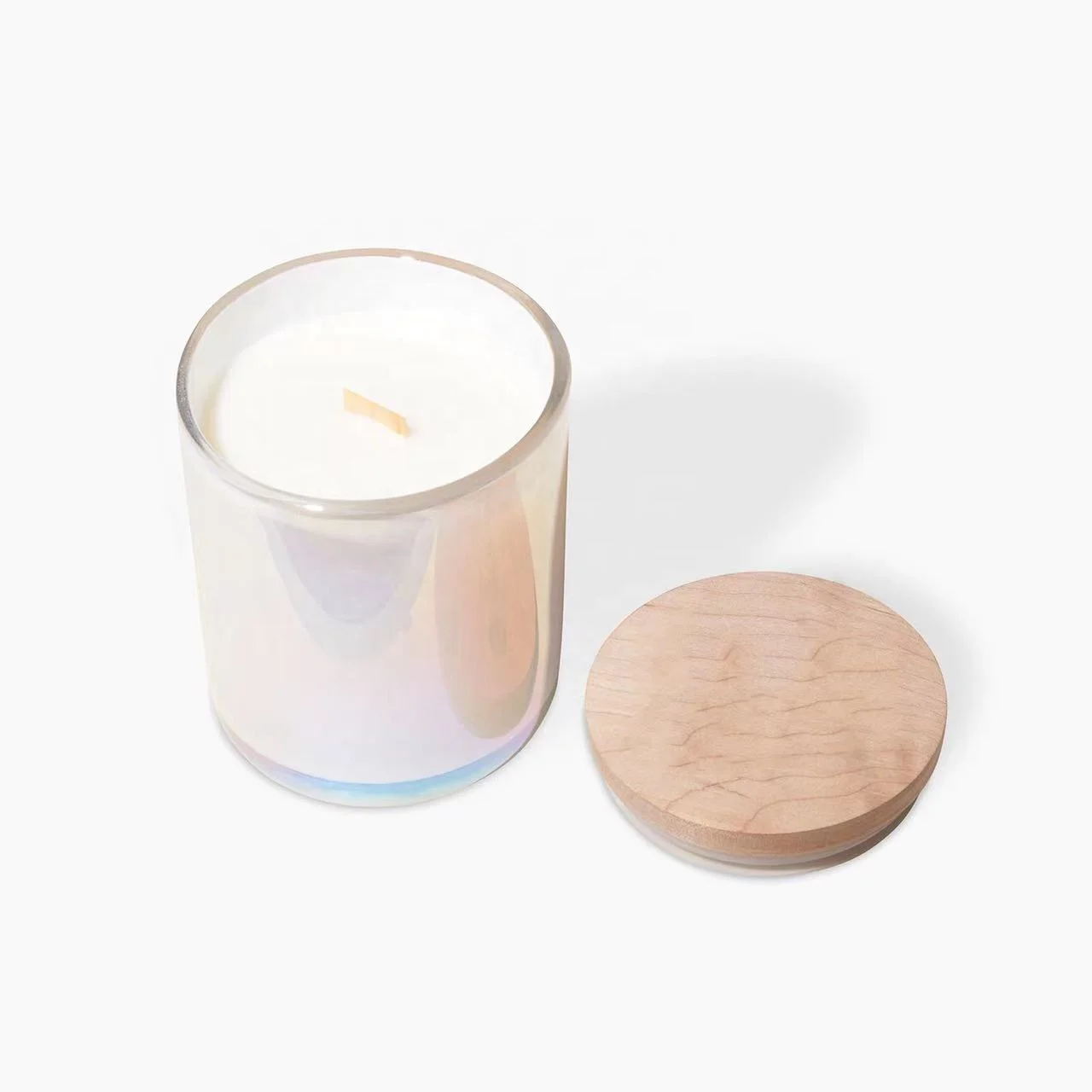 Silver Electroplated Candle Jar Manufacturer Luxury 8oz 10oz 12oz Amber Blue Grey Candle Jars with Lid and Boxes Packaging